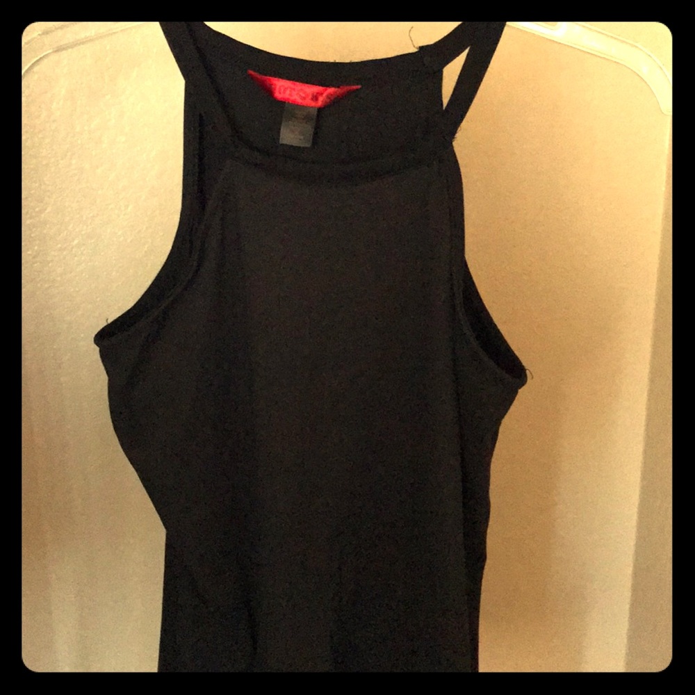 Hot kiss stretchy black tank
